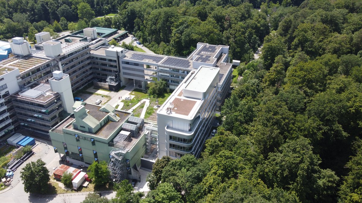 Drohnenansicht von der Universität Konstanz mit dem VCC