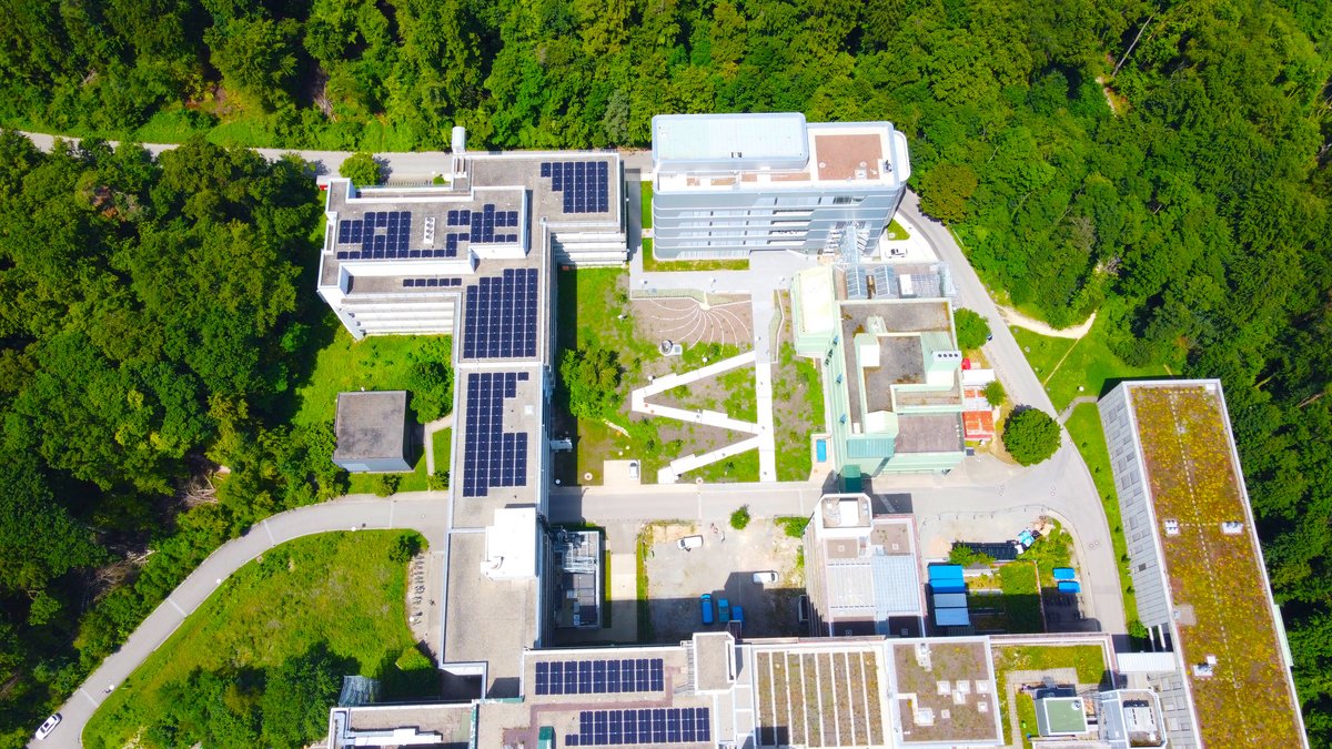 Drone picture of the VCC and University of Konstanz